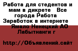 Работа для стедентов и мам в дикрете - Все города Работа » Заработок в интернете   . Ямало-Ненецкий АО,Лабытнанги г.